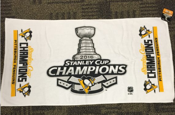 NHLMedia's tweet photo. We've got more @penguins Champ gear to give away! RETWEET for a chance at a towel or visit https://t.co/tZBRT4eFPy! https://t.co/KFtyQyi75r