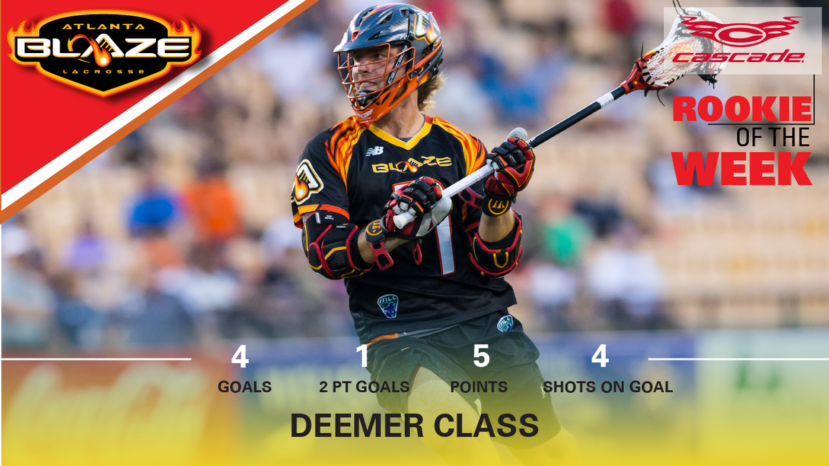 AtlantaBlaze's tweet image. Congrats to @22classy being named @CascadeLacrosse Rookie of the Week! #ClassyClass Read: ow.ly/sK3J301fDtQ