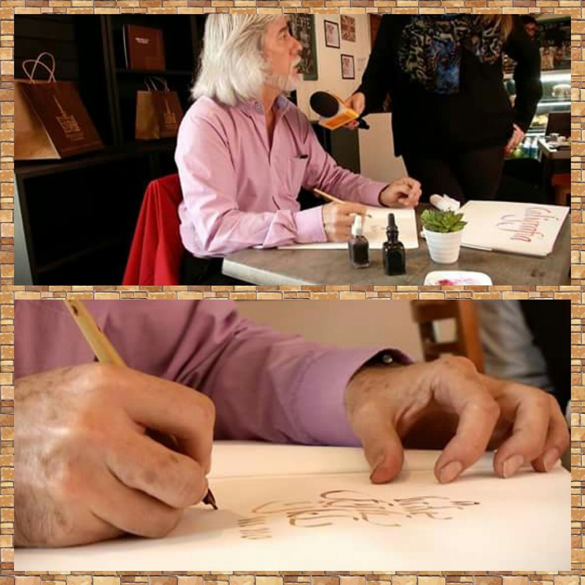 PatioGales's tweet photo. Taller de caligrafía en @PatioGales en entrevista con programa @deaquinosaletv de @ucv_tv https://t.co/asViy026f0