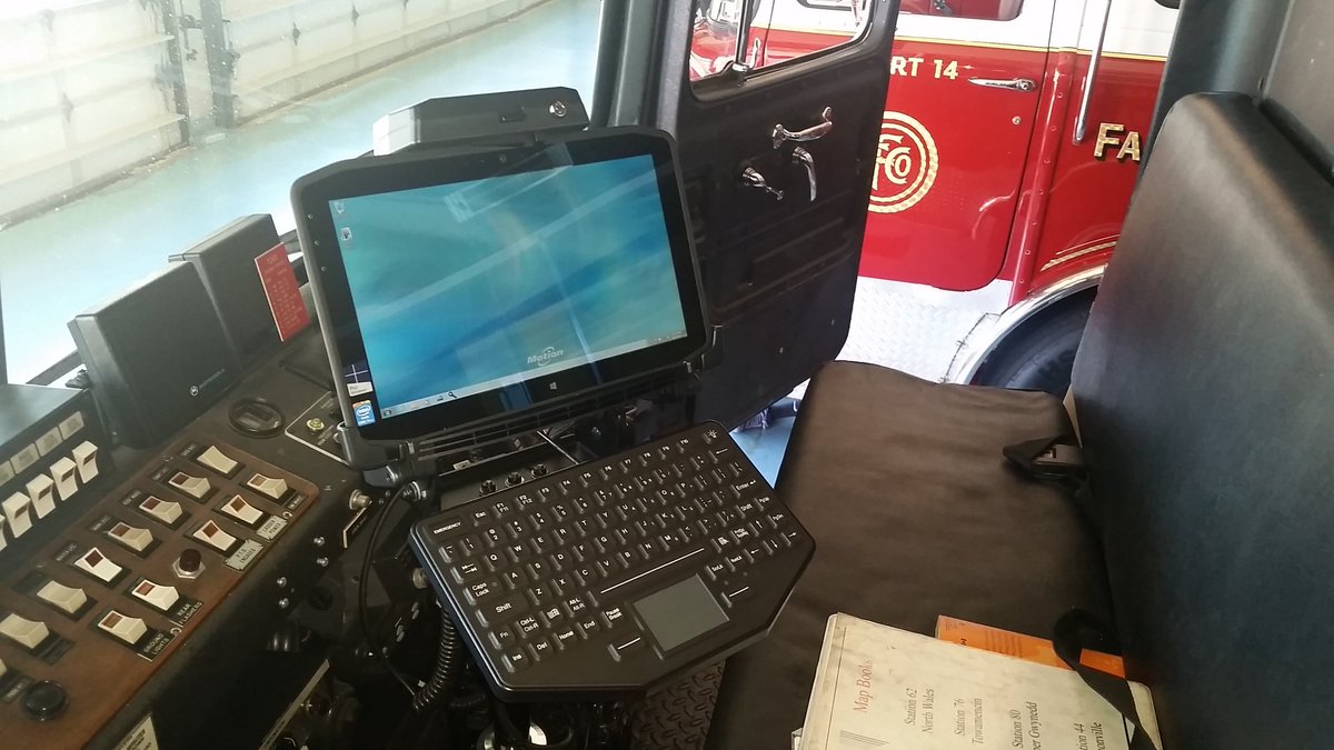 alltp's tweet photo. New installation of @XploreRuggedPC R12 tablets! At Fairmount Fire Co. In Lansdale, PA. https://t.co/NE505FKVHB