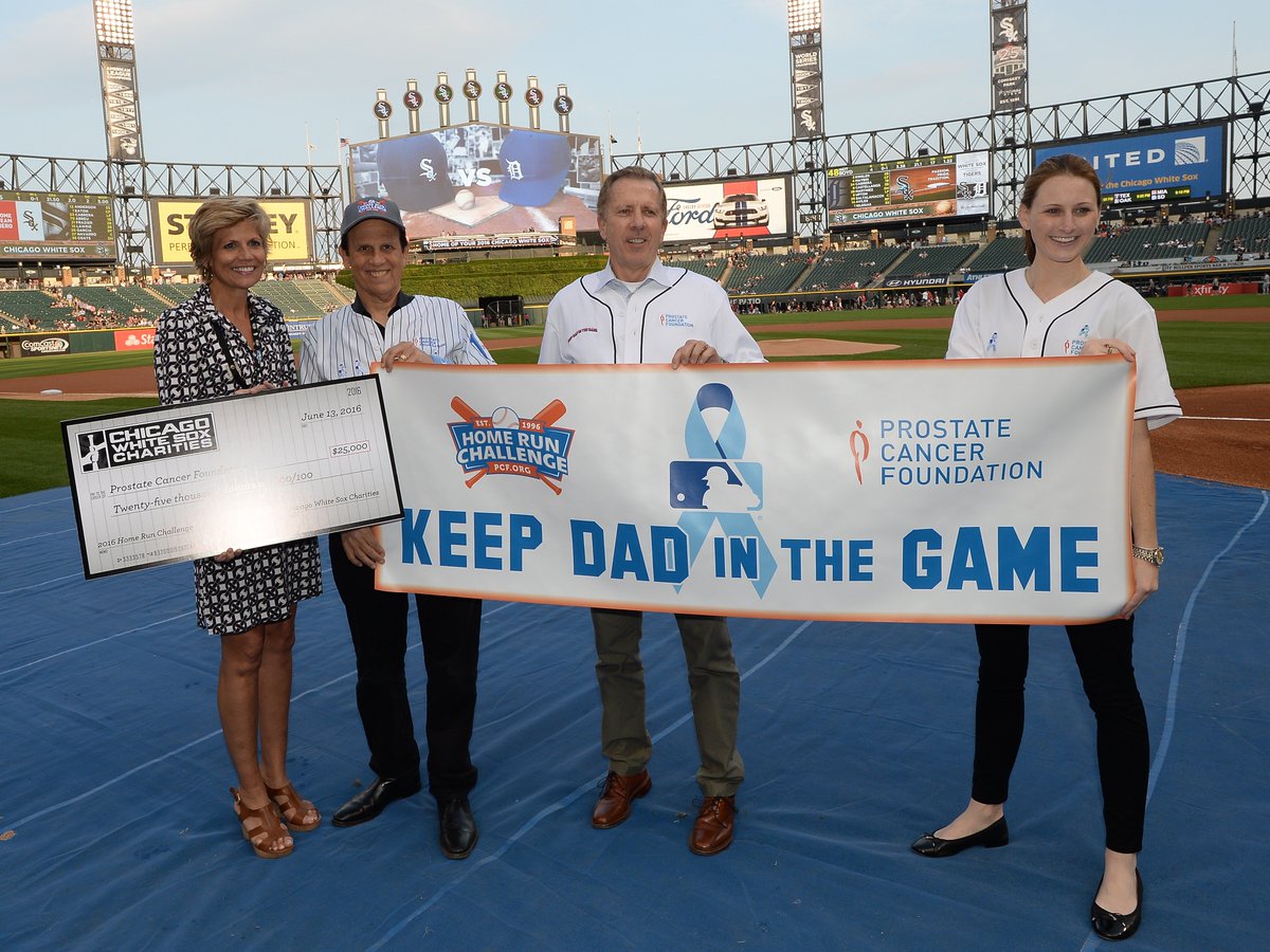 PCFHomeRun's tweet image. Thanks to hosts @whitesox for the generous donation! Join the PCF HomeRunChallenge.org team w/ your pledge today!