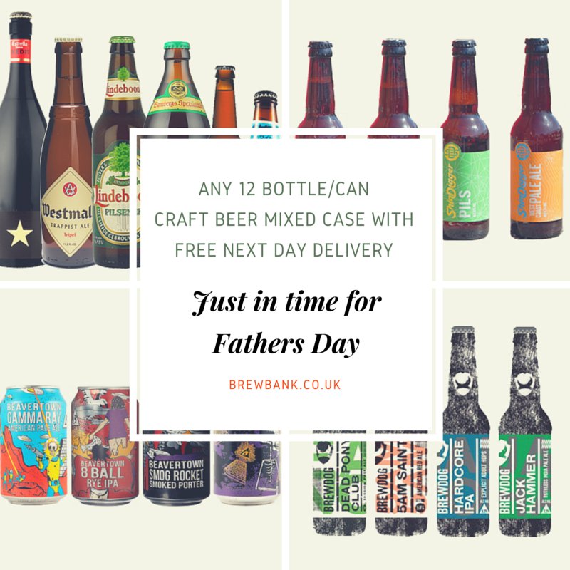 BrewBank's tweet photo. Grab any x12 #craftbeer mixed case with free next day delivery in time for #FathersDay: https://t.co/ep7nULSLC2 https://t.co/236YxaB5vH