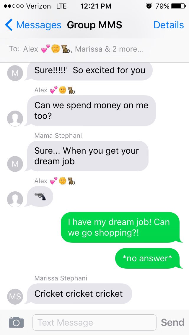 HaleyChechik's tweet image. When Alex's family disses me... #stilllovethem