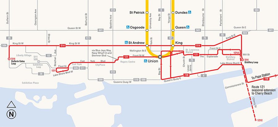 504 Streetcar Route Map Ttc Launches New 514 Cherry St. Streetcar Route | The Star