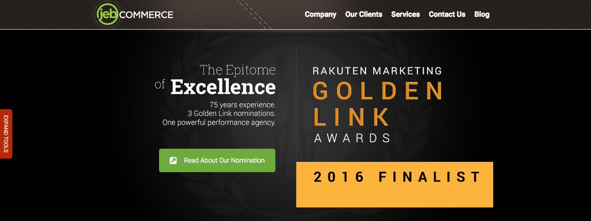 jonathandgood's tweet photo. We're finalist for the Golden Link Awards! Stoked #crossingfingers #affiliatemarketing @RakutenMKTG_US @JEBCommerce https://t.co/xf087urS6c