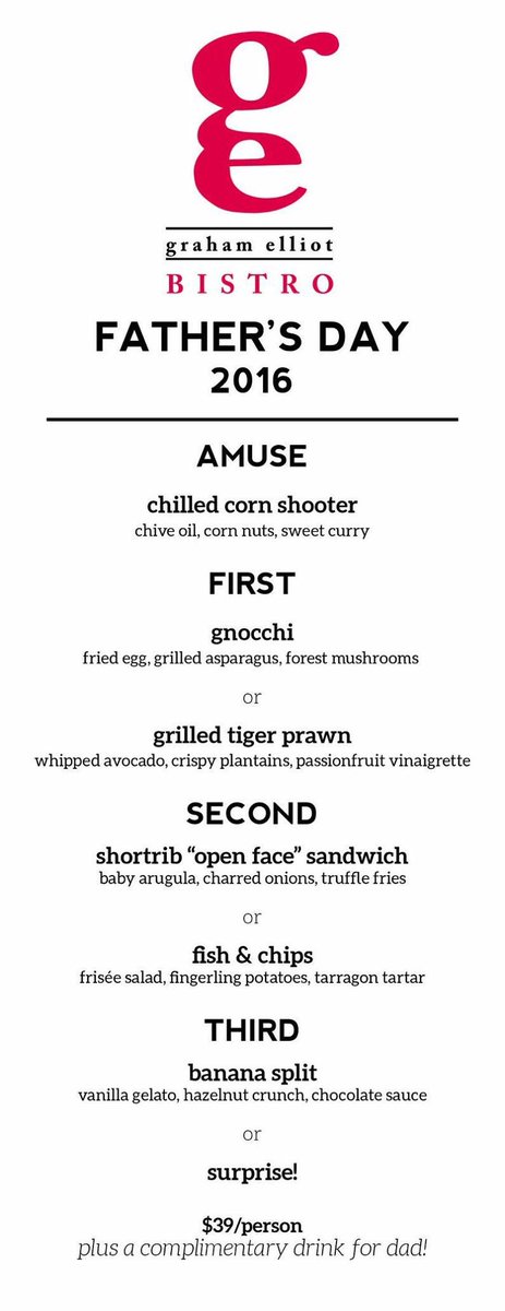 GEBistro's tweet photo. #FathersDay lunch reservations still available! Three courses. Complimentary drink incl: https://t.co/dc9q4e21cY. https://t.co/gZJ6wrByGi