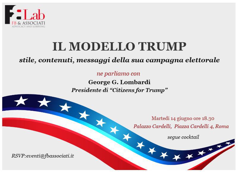 bistoncinipartn's tweet photo. #ModelloTrump: ne parliamo tra un po' con George Lombardi, Presidente di "Citizens for Trump" https://t.co/wZn7rRdmge
