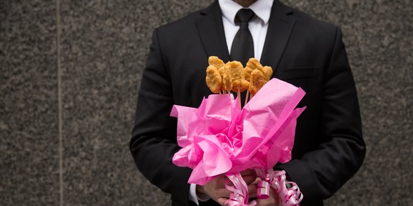 McDonalds's tweet photo. @JennaUshkowitz We got love for you too, Jenna! Please accept this McNugget bouquet. We hope it fills you with glee! https://t.co/OGPFR1SkOO
