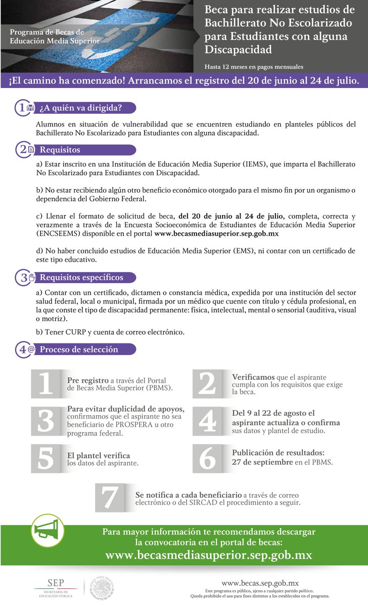 RedxlaEducacion's tweet image. Para consultar la #Convocatoria de #Beca para grupos vulnerables #BNEED, visita 👉 goo.gl/jIEOvF