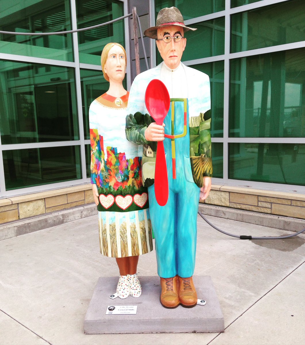 go_cedarrapids's tweet photo. Have you been out to the @EIAirport to see Gothic Spoonful sponsored by @GeneralMills?! Part of @CROveralls. #GoCR https://t.co/dWGqb9PjLl