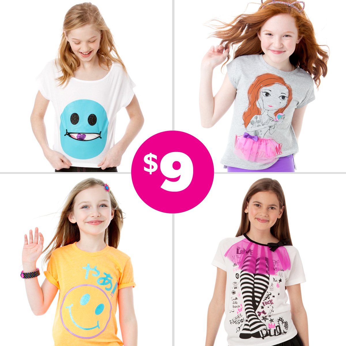 LittleMissMatch's tweet photo. Because you can never own too many tees... check out our $9 graphic tee sale! https://t.co/Zcxkwe01FY https://t.co/s3DplShrIK