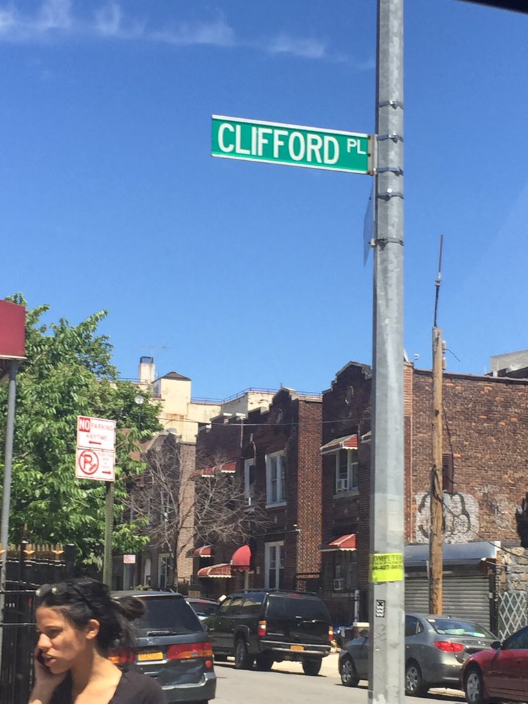 BrennaB4's tweet photo. @CliffPCarey @AHebert1899 @AudioDrPhillips @earqed @LifesaBurtch  Cliff was on Clifford Pl #cliffcliffcliff https://t.co/mzMhWWP9sm