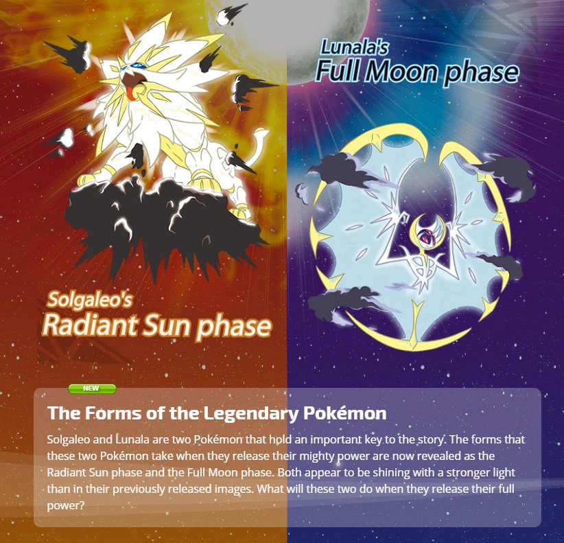 Smogon University on X: Radiant Sun Solgaleo and Full Moon Lunala