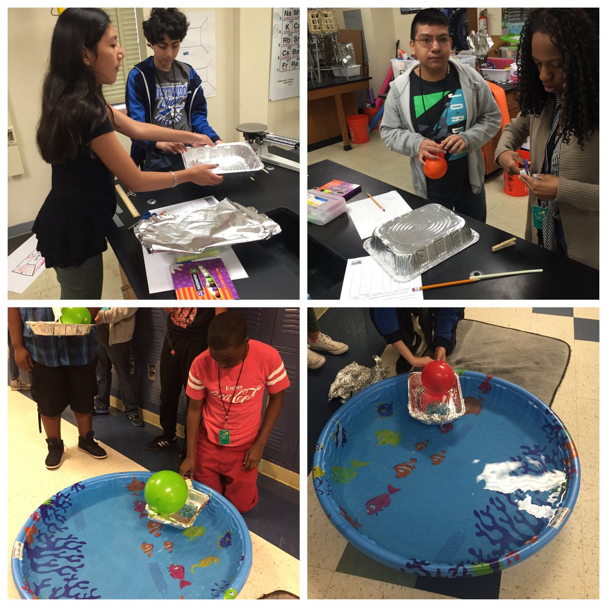 kellieadams07's tweet photo. Nautical engineering day #boatchallenge #ignitesummercamp @SharondaTims https://t.co/8gMkw7iV7x