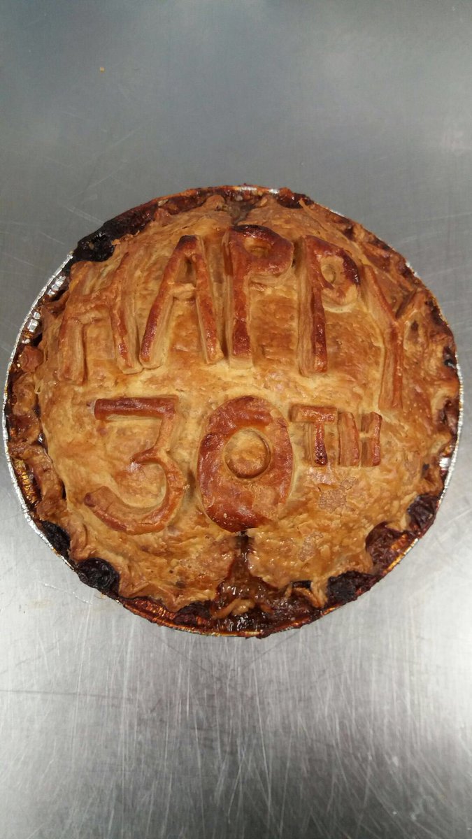 Happy 30th #game pie #giftidea  <a href="/wychboldfudge/">Wychbold Fudge</a> <a href="/DailyWORCS/">WORCESTERSHIRE</a> <a href="/PershoreHour/">PershoreHour</a> #cotswolds #PERSHORE