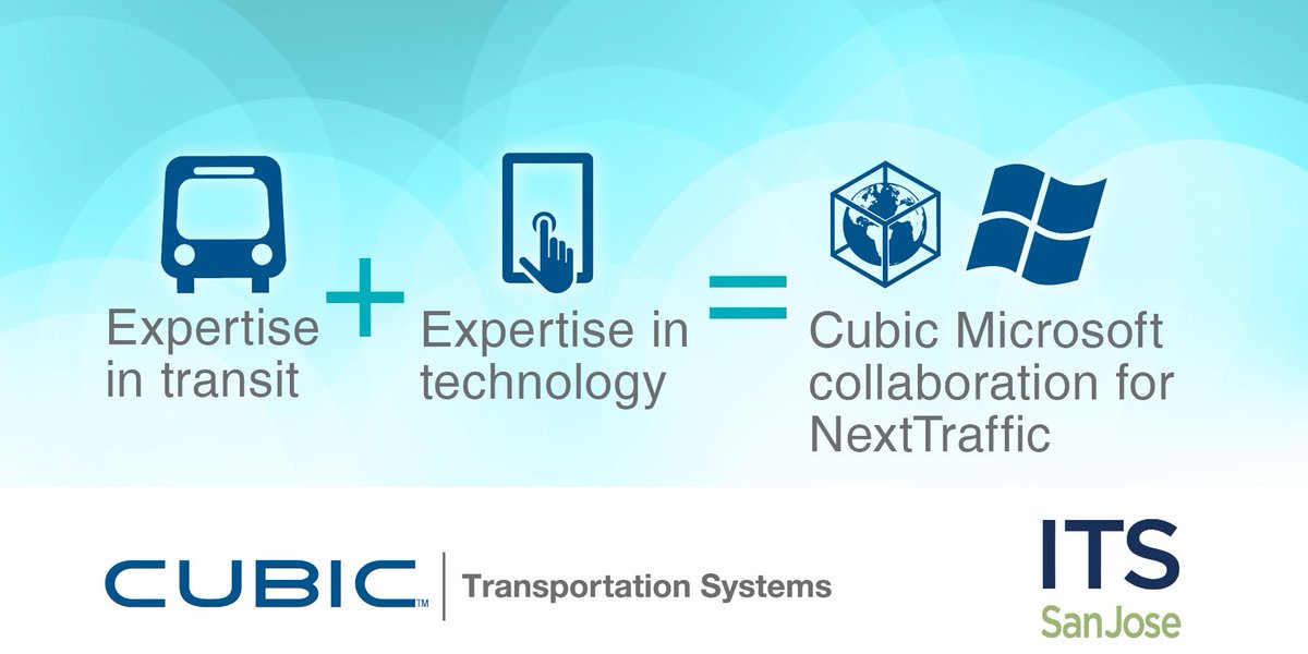 CubicTS's tweet photo. Those who use #NextTraffic will benefit from our expertise in #transit and #Microsoft’s expertise in technology. https://t.co/gQjusNpb5D