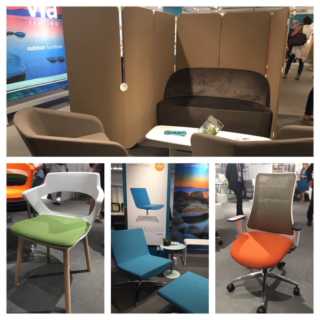 #VIA's  #Legola allows for private lounge meeting areas. #Chico #Genie #OfficeInteriors #NeoCon2016