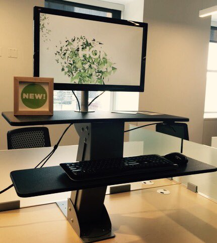 #HON's new sit-to-stand desk accessory #Directional will be available in August. #OfficeInteriors #NeoCon2016