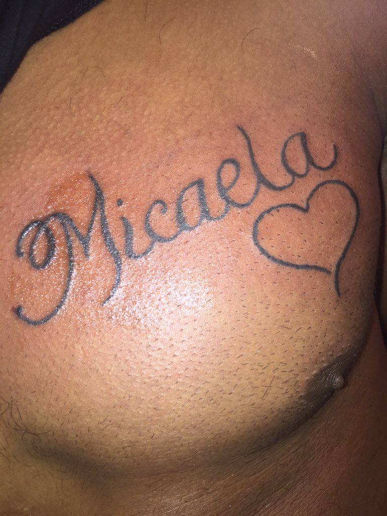1Ledge_'s tweet photo. Had to get my baby girl tatted on me! β€οΈππ #18Shit πͺπΎπ https://t.co/du9yWqB4e1
