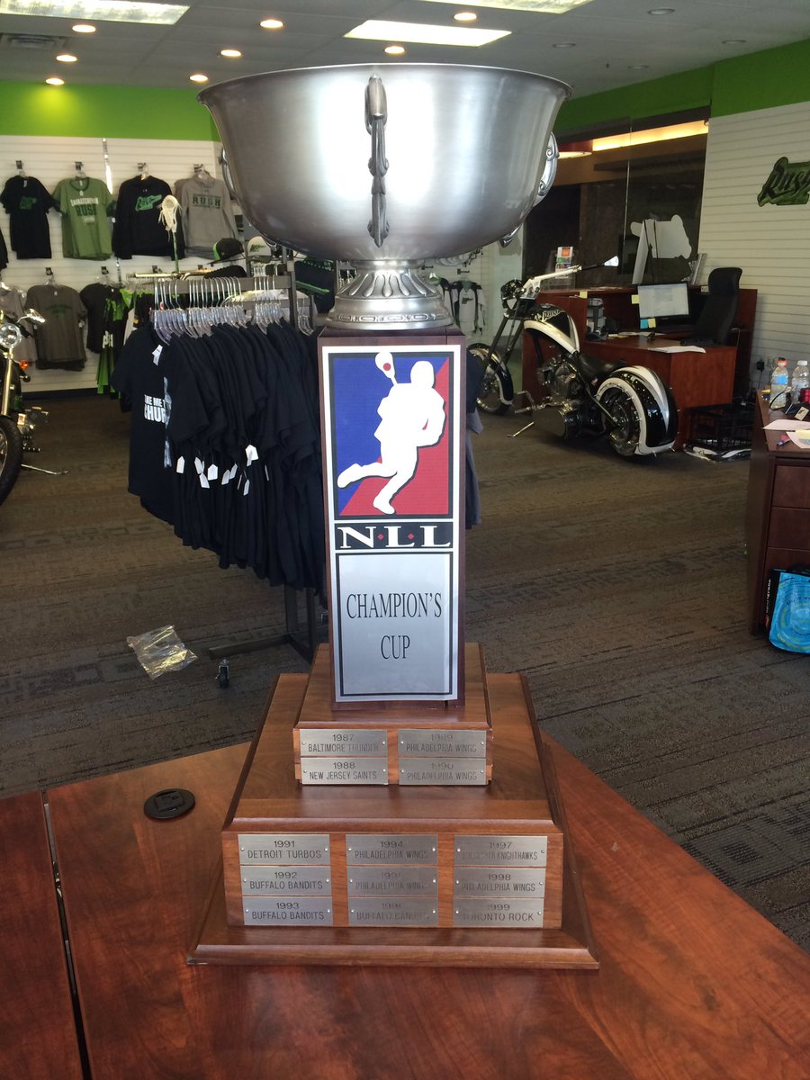 The #SaskRush Office is OPEN from 8AM-5PM until Friday, come by and get your picture with the <a href="/NLLCup/">Champion's Cup</a>! 123 2nd Ave S