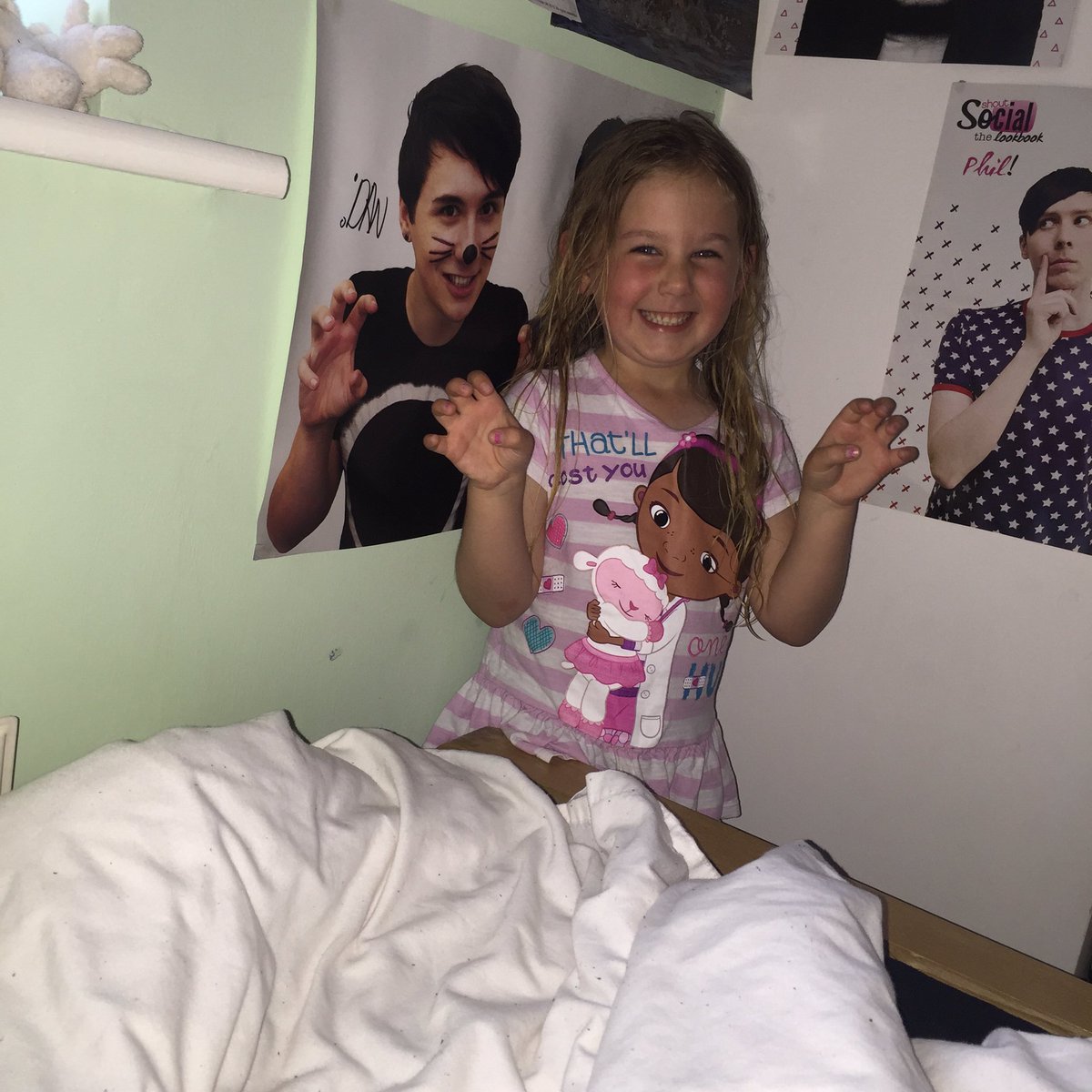 randomafmes's tweet image. my niece wanted to be Dan and Phil