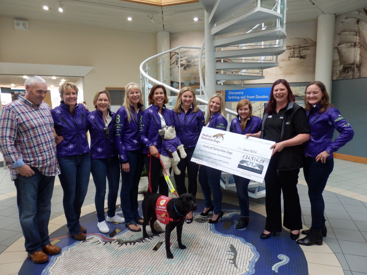 MDDScotland's tweet photo. @AtteHuskyteers have completed an epic adventure in the Arctic to raise funds for Medical Detection Dogs, Thank you https://t.co/Yqwl2paYc6