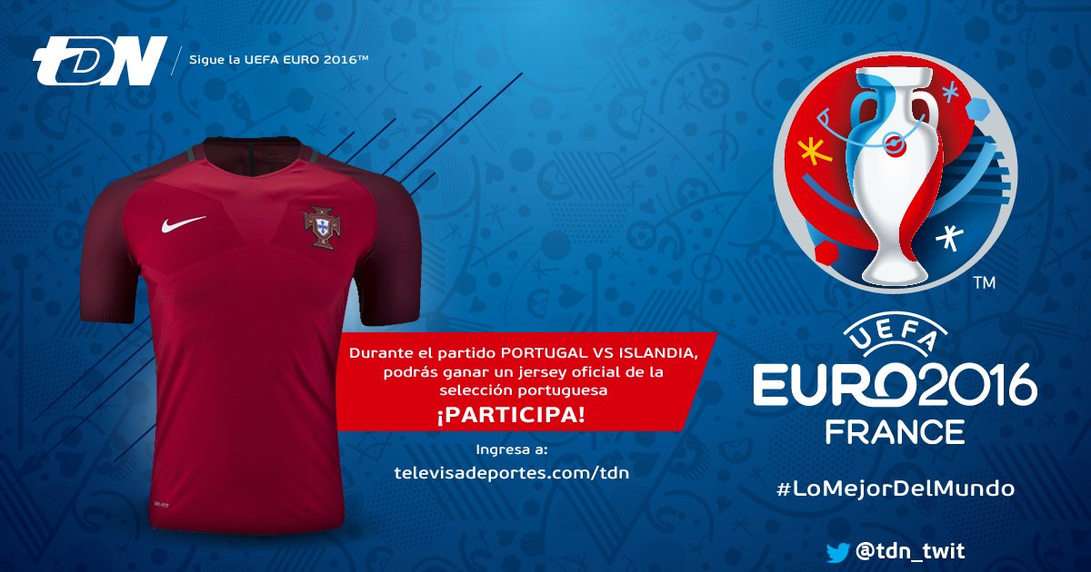 ViXDeportes's tweet photo. Acompáñanos con el #POR vs #ISL y gana la playera de Portugal, da RT para participar #LoMejorDelMundo https://t.co/jnrrJXC36D