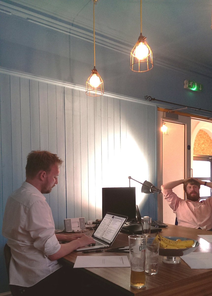 ChapelStStudio's tweet photo. Annual General Meeting in full swing in our lovely @BradfordBrewery office @YolkMarketing @FACEwy @FoxDuoDesign https://t.co/4wdbZy7k9M