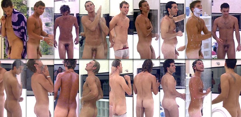 The men of Big Brother Australia 2006 naked. 