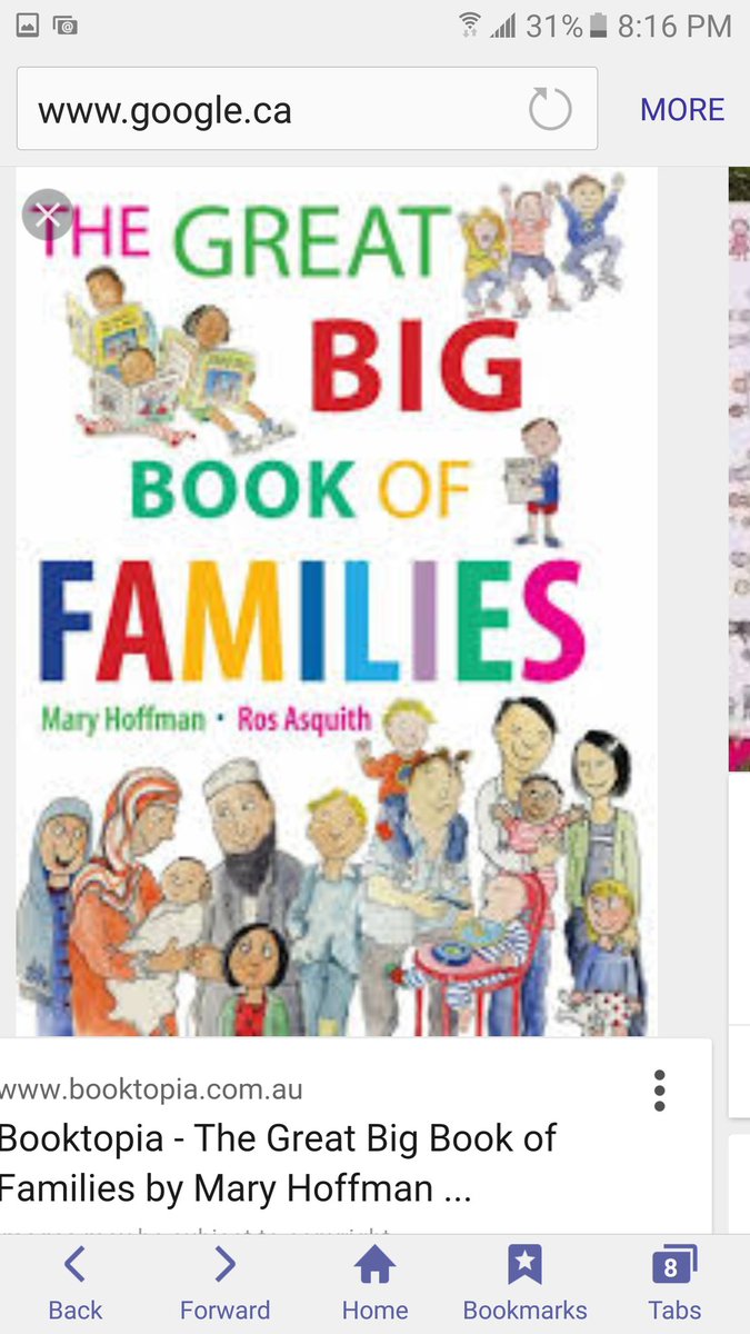 ktdq04's tweet photo. A2. I love this book for talking about make up of diff families, similarities/differences #yorku3 https://t.co/1tpsb5tcbM
