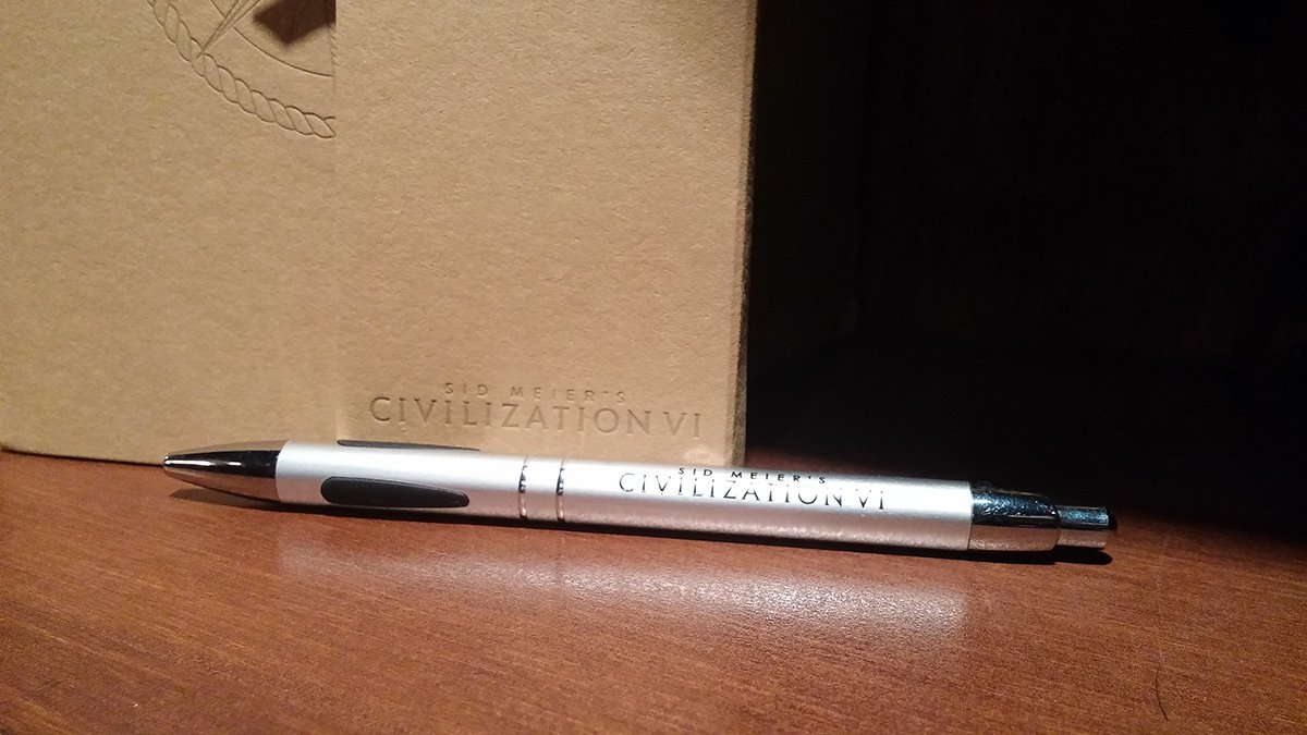 CivGame's tweet image. RT for a chance to win this #E3 Civilization VI notebook and pen! Winner chosen randomly. #giveaway #2KE3 #E32016