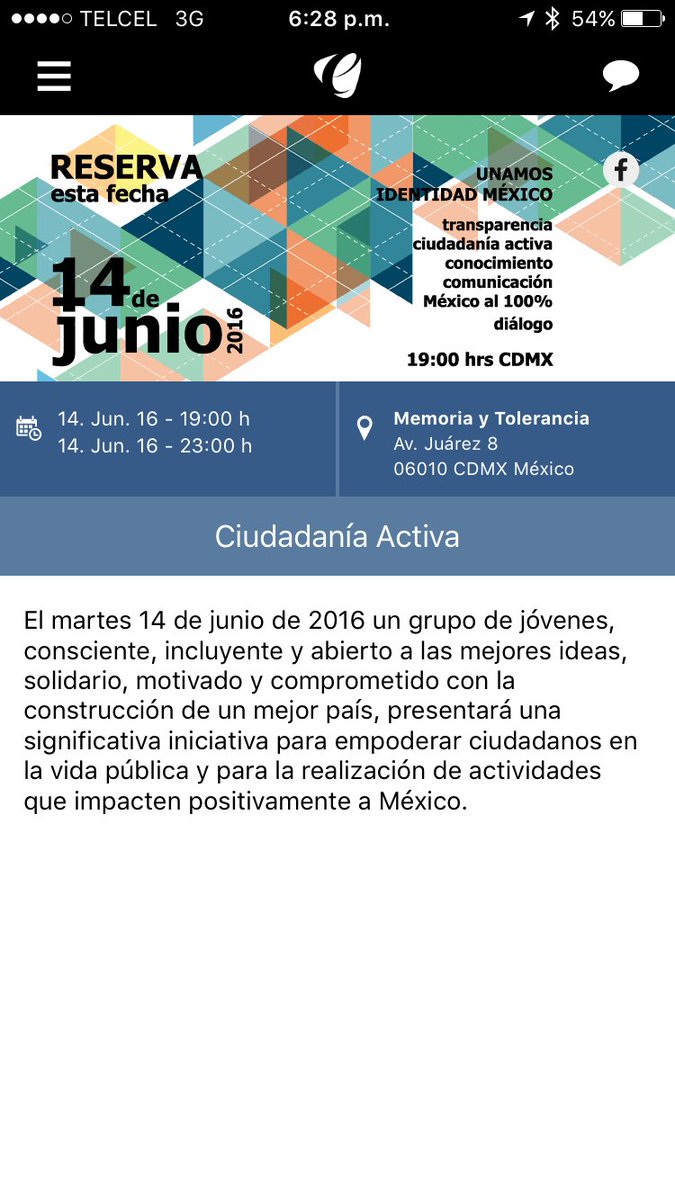 eventus_mx's tweet photo. Entregando App para evento de lanzamiento Unamos, Ciudadanos en Accion https://t.co/LDzEyZxqHm