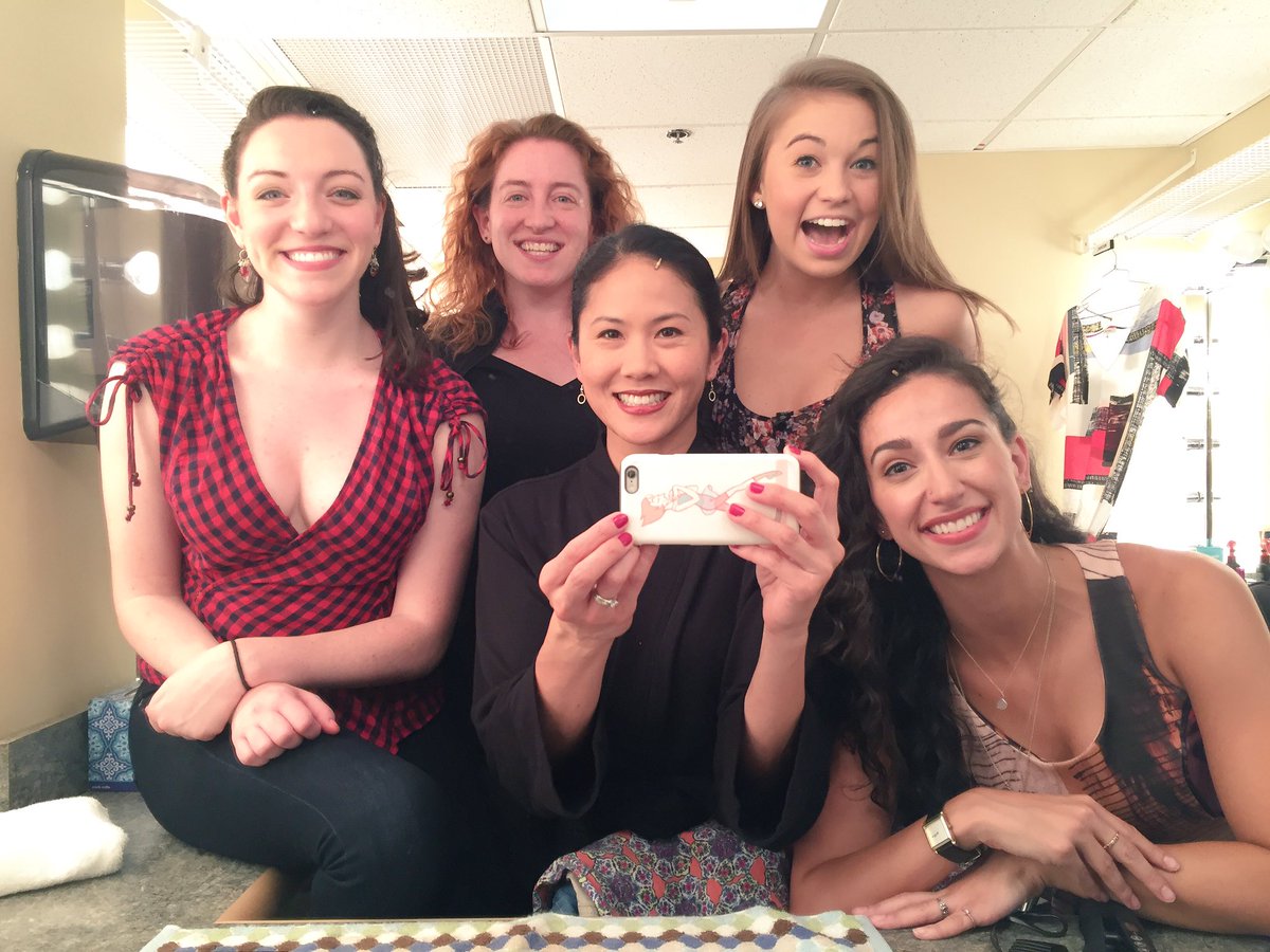 Hello from some of us #IfThen girls at intermission! <a href="/ProvPacRI/">Providence Performing Arts Center</a> for one week only! <a href="/IfThenMusical/">IF/THEN</a> opens #TONIGHT