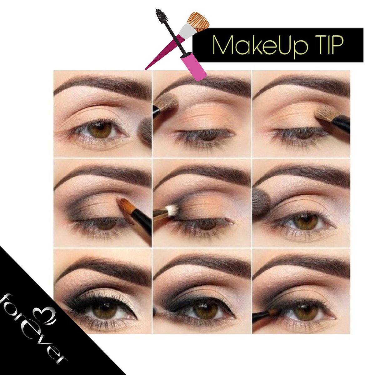Forever_ecu's tweet photo. ¡Un maquillaje perfecto para tus ojos en 9 pasos! Utiliza nuestros set de sombras y obtén este look 💁🏼💼 #ForeverTips https://t.co/Mcf8hdUFpc