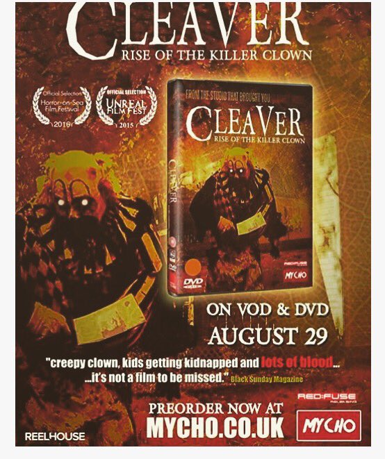 djkylie_jordan's tweet image. Pre order yours now, I play the role of Sara 😱 #indie #horror #film #killerclown