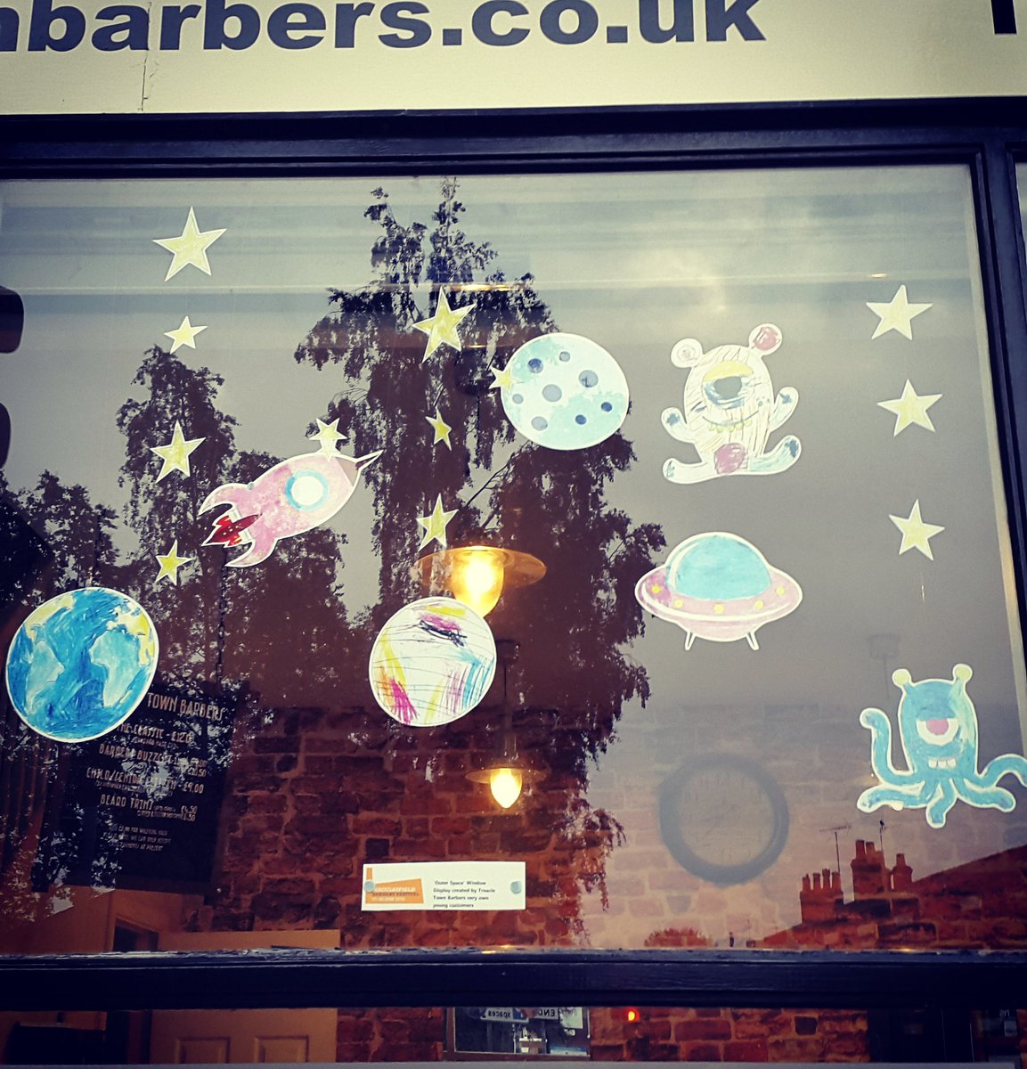 We are ready for the @BarnabyFestival window comp! Created by our young customers - haven't they done a great job?