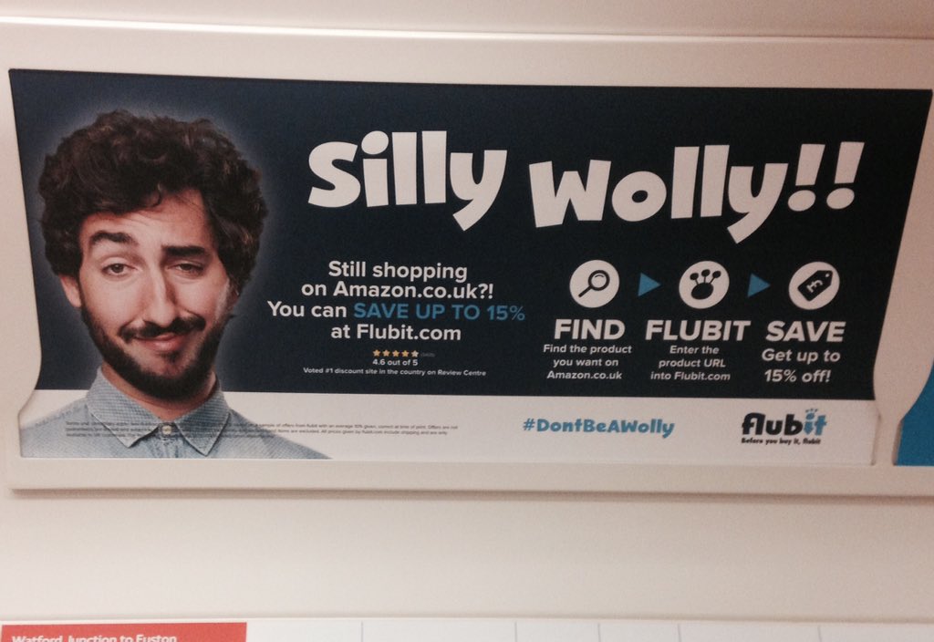 Never gets old seeing the @flubitweet #DontBeAWolly ad on the way home #London #startupAd