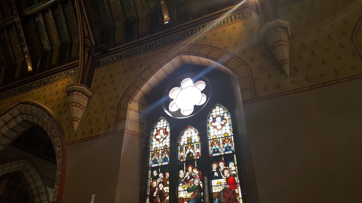 stb_dublin's tweet photo. The stained glass people are busy! https://t.co/tCczggLDIM