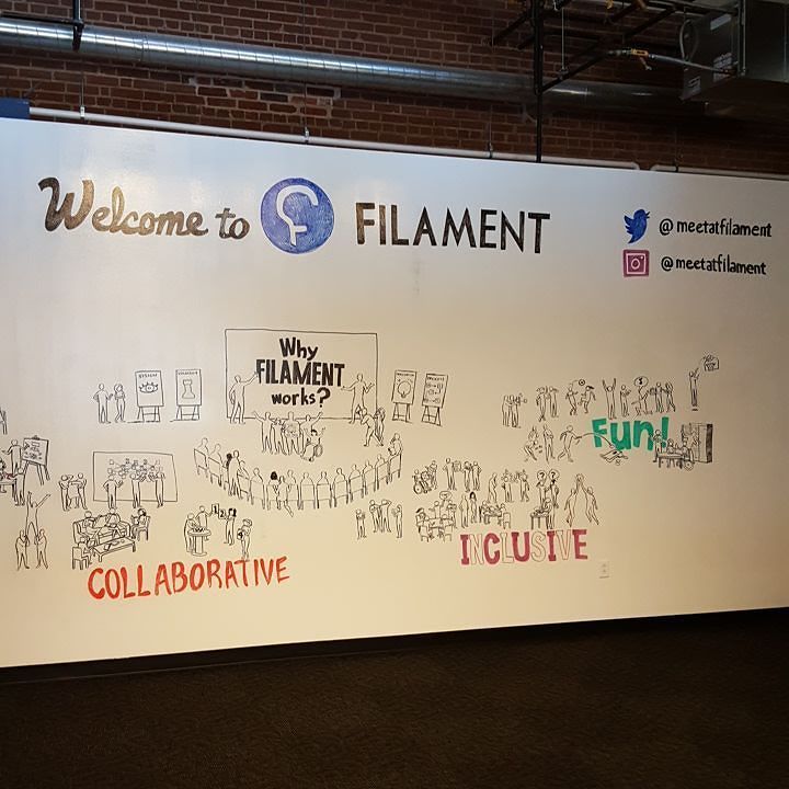 stlpr's tweet photo. Attending the Filament Open House. A remarkable new space from @meetatfilament https://t.co/5DkljWIcao #ammcomm https://t.co/vsy9UrVORU