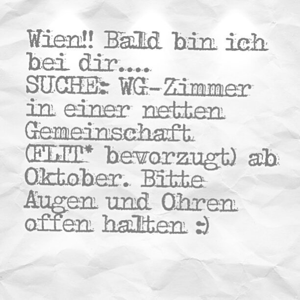 #followerpower #wien #wggesucht