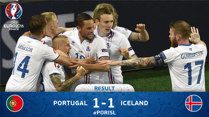 Euro初出場のアイスランド ポルトガルから貴重な勝ち点1 Cycle やわらかスポーツ情報サイト