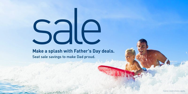 westjet father's day sale