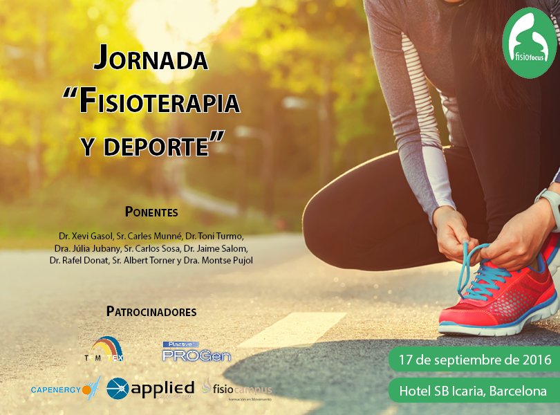 fisioterapianet's tweet photo. Síguenos+RT y gana 1 entrada para III JORNADA DE FISIOTERAPIA Y DEPORTE. Gracias a @Fisiofocus (15/7 el resultado) https://t.co/Q4ND6M2LzB