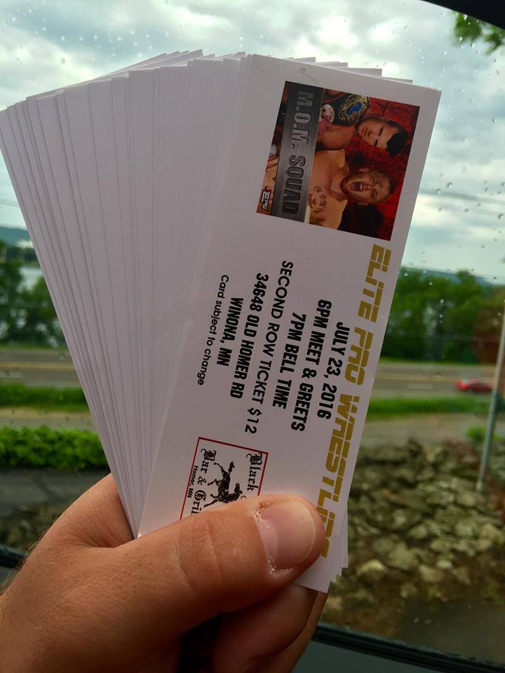 WRESTLING_EPW's tweet image. Get your tickets for July 23rd in Winona, MN now!
