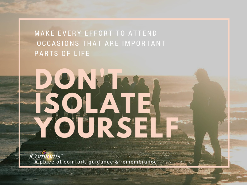 icomfortis's tweet photo. Grief can cause isolation. But remember the important people and things around you  https://t.co/qeWK8pOAq9 https://t.co/FYfL1BC3sS