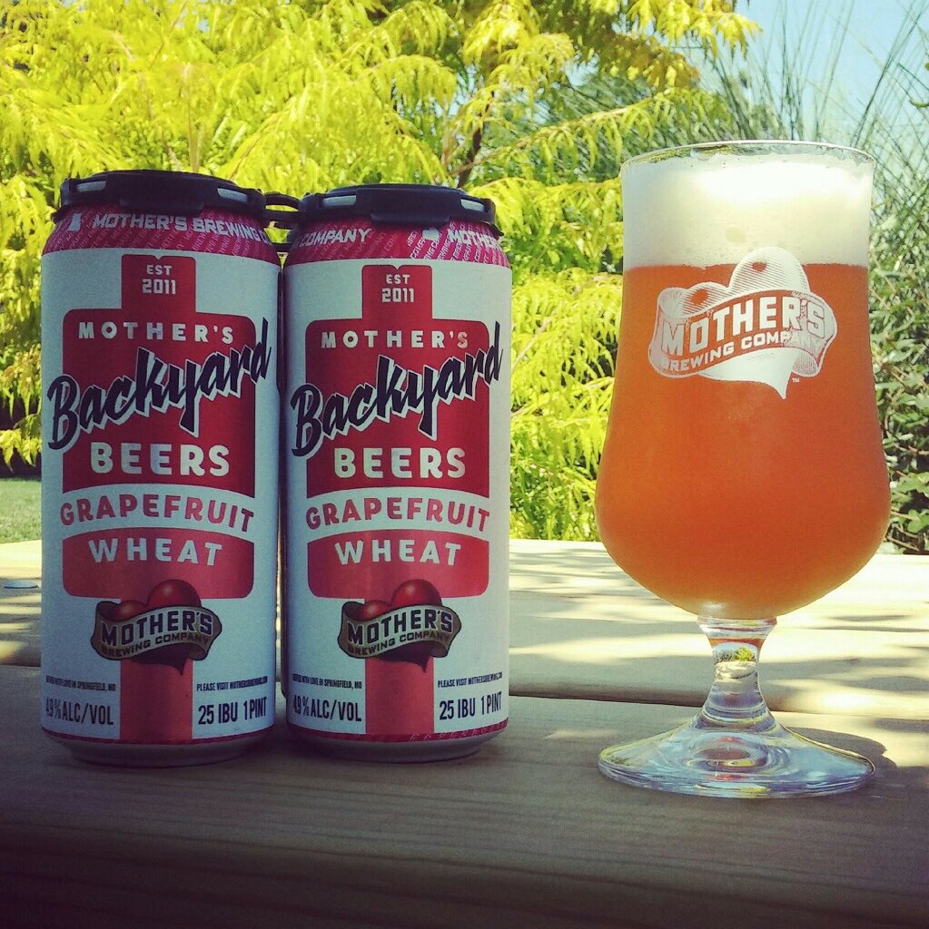 MothersBrewing's tweet photo. What's better than a sunny afternoon in June? How about an ice cold can of grapefruit wheat, to start. https://t.co/6I9cjWuIss