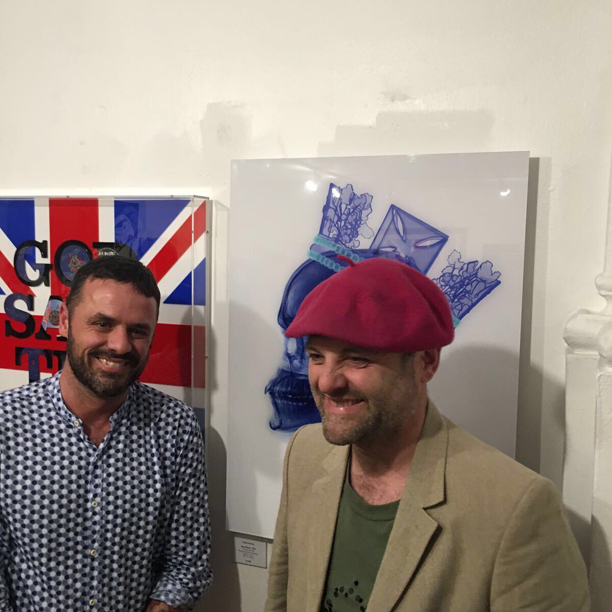 with #gavinturk and my piece #royal #blood at the #queen themed show #queenat90 #queensbirthday curated by <a href="/artbelow/">Art Below</a>