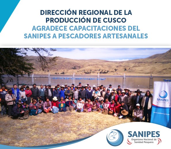 SanipesPeru's tweet photo. #Direpro Cusco agradece al @sanipes por capacitaciones a pescadores artesanales del #Cusco https://t.co/R0s8Us82Gv https://t.co/tE1gnc12Gf