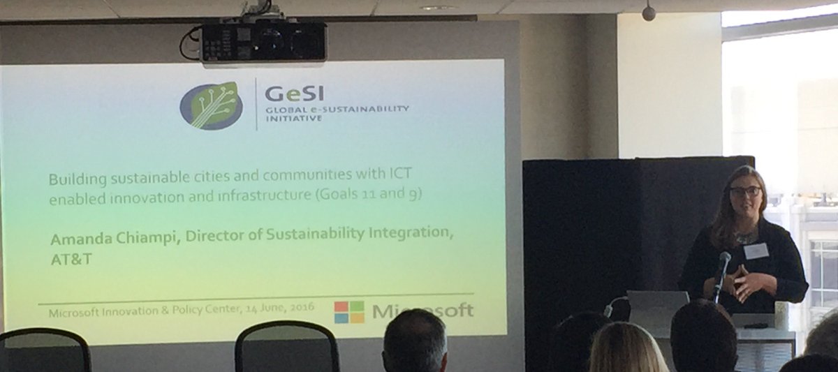 ATTimpact's tweet image. AT&amp;amp;T’s @AmandaChiampi talks Smart Cities at the @GesiConnect #SystemTransformation event in Washington DC #ATTimpact