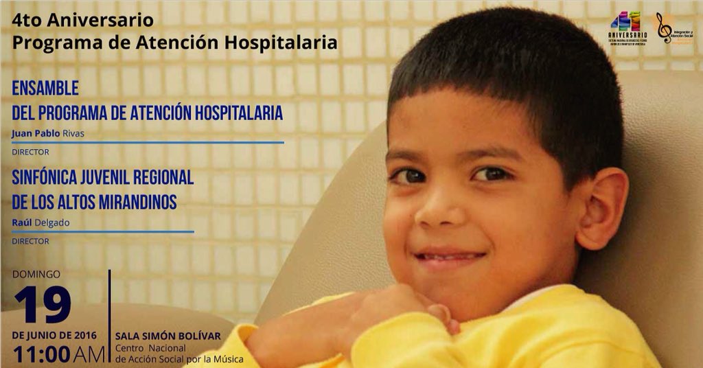 #MuestraAcadémica #ProgramaHospitalario <a href="/elsistema/">El Sistema</a> para #OscarDudamel llevando #Fortaleza #Guerreros @FundaMusicalR